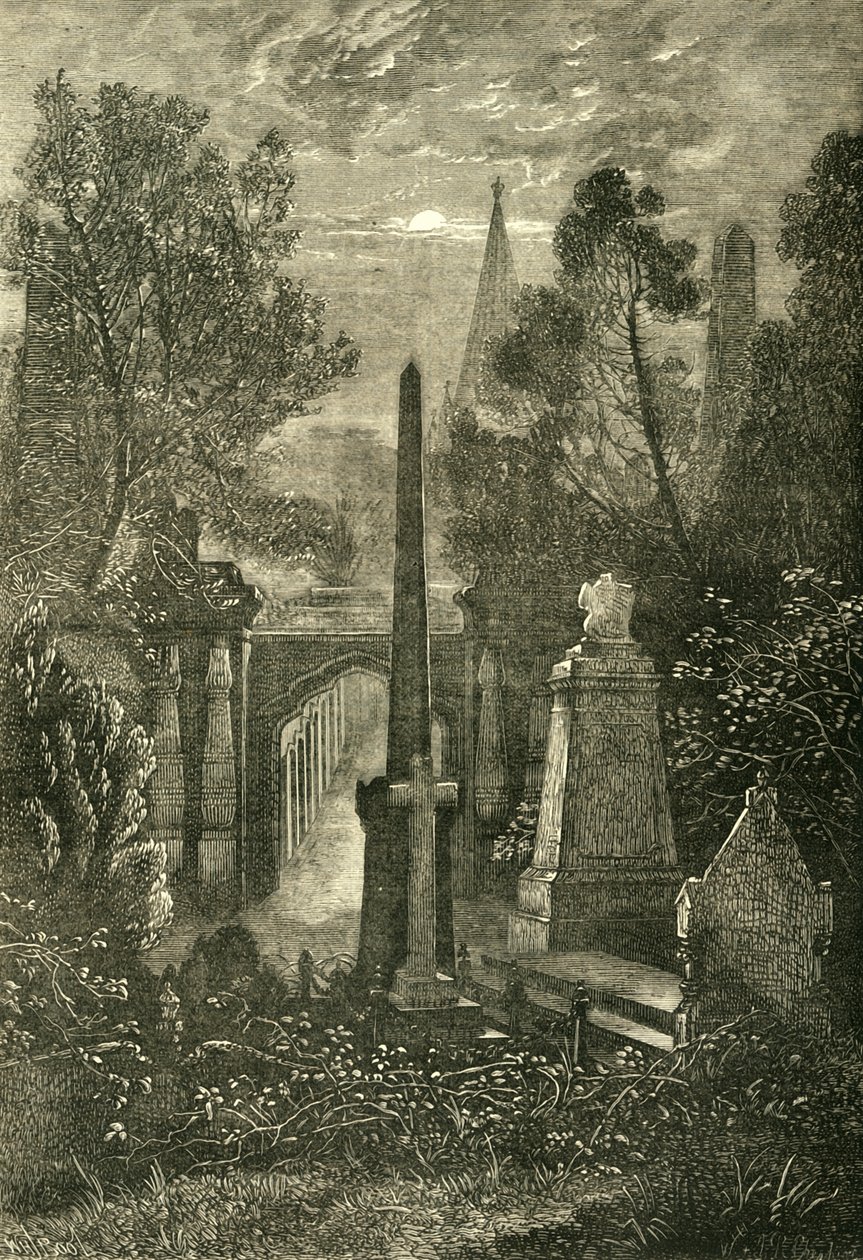 Vue du cimetière de Highgate - Unbekannt