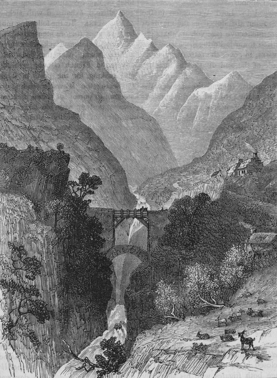 Vue dans les Pyrénées, vers 1880 - Unbekannt
