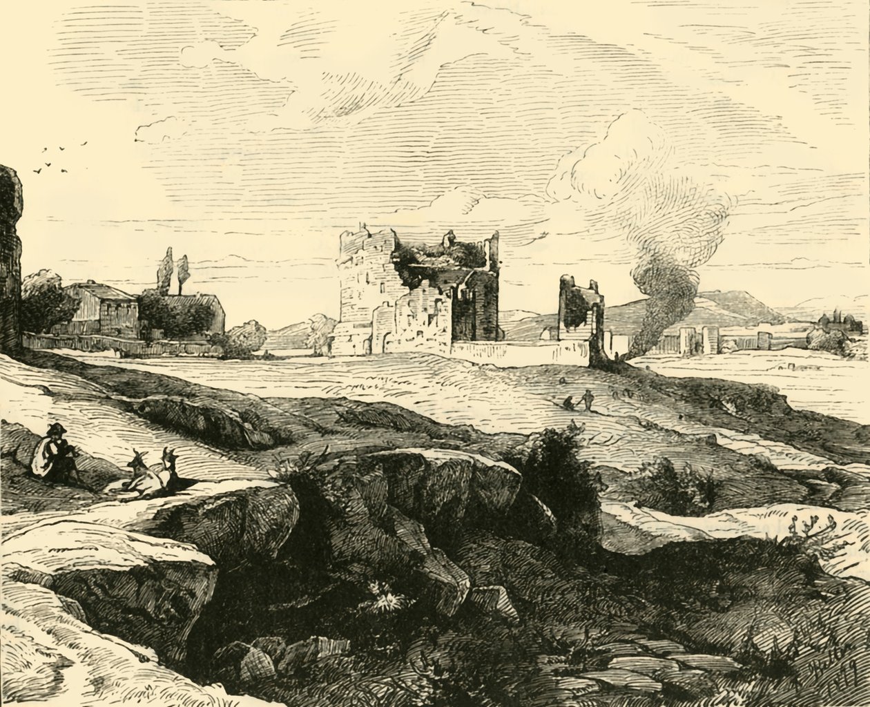 Vue de la Campagne depuis la Via Appia, 1890 - Unbekannt