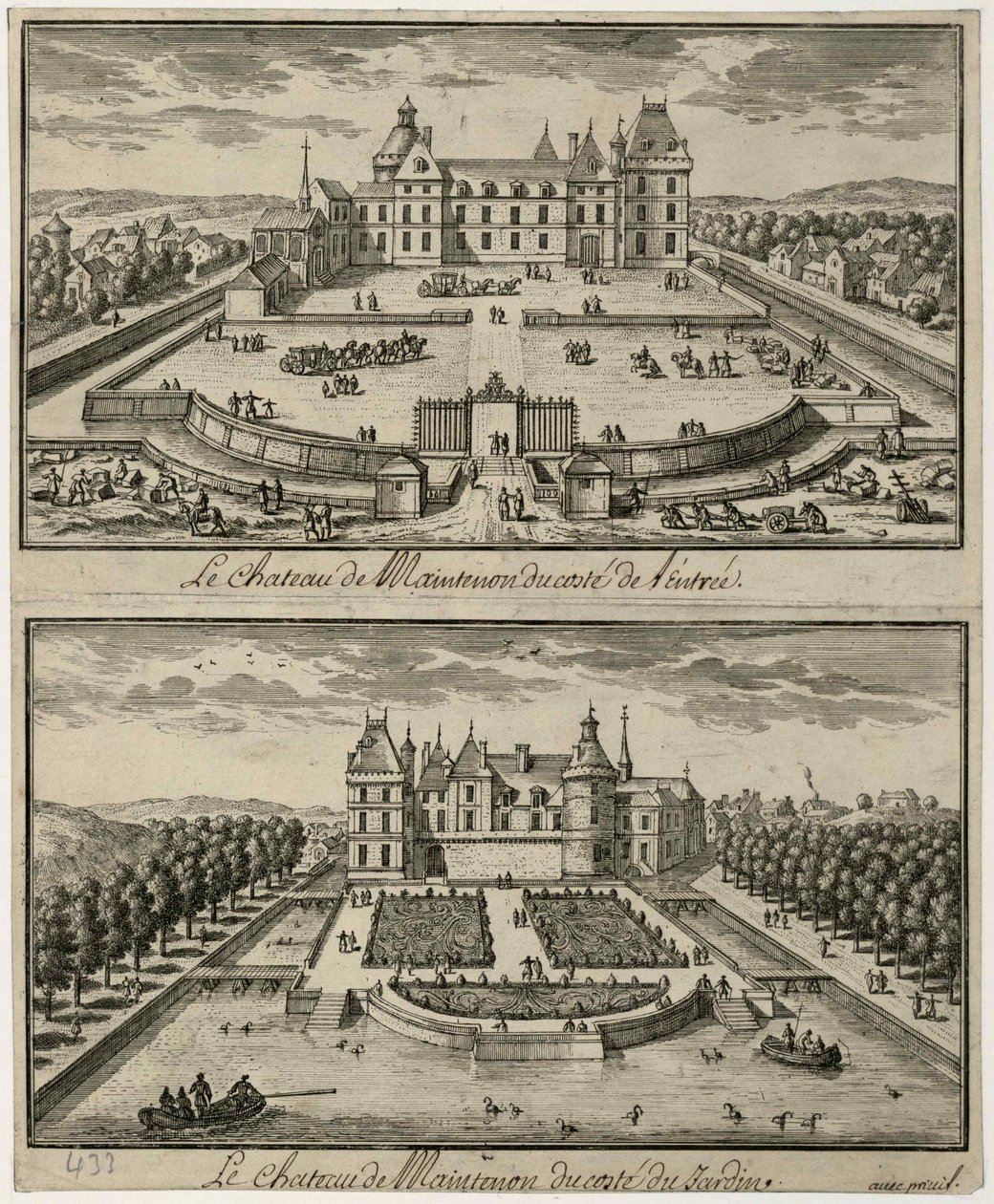 Vue du Château de Maintenon depuis l
