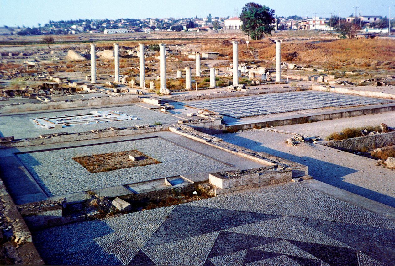 Vue des vestiges archéologiques de Pella, Macédoine centrale - Unbekannt