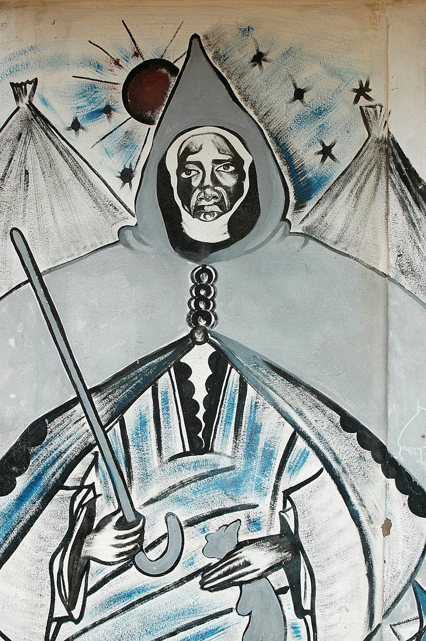 Peinture murale représentant un leader spirituel musulman, Dakar, Sénégal - Unbekannt