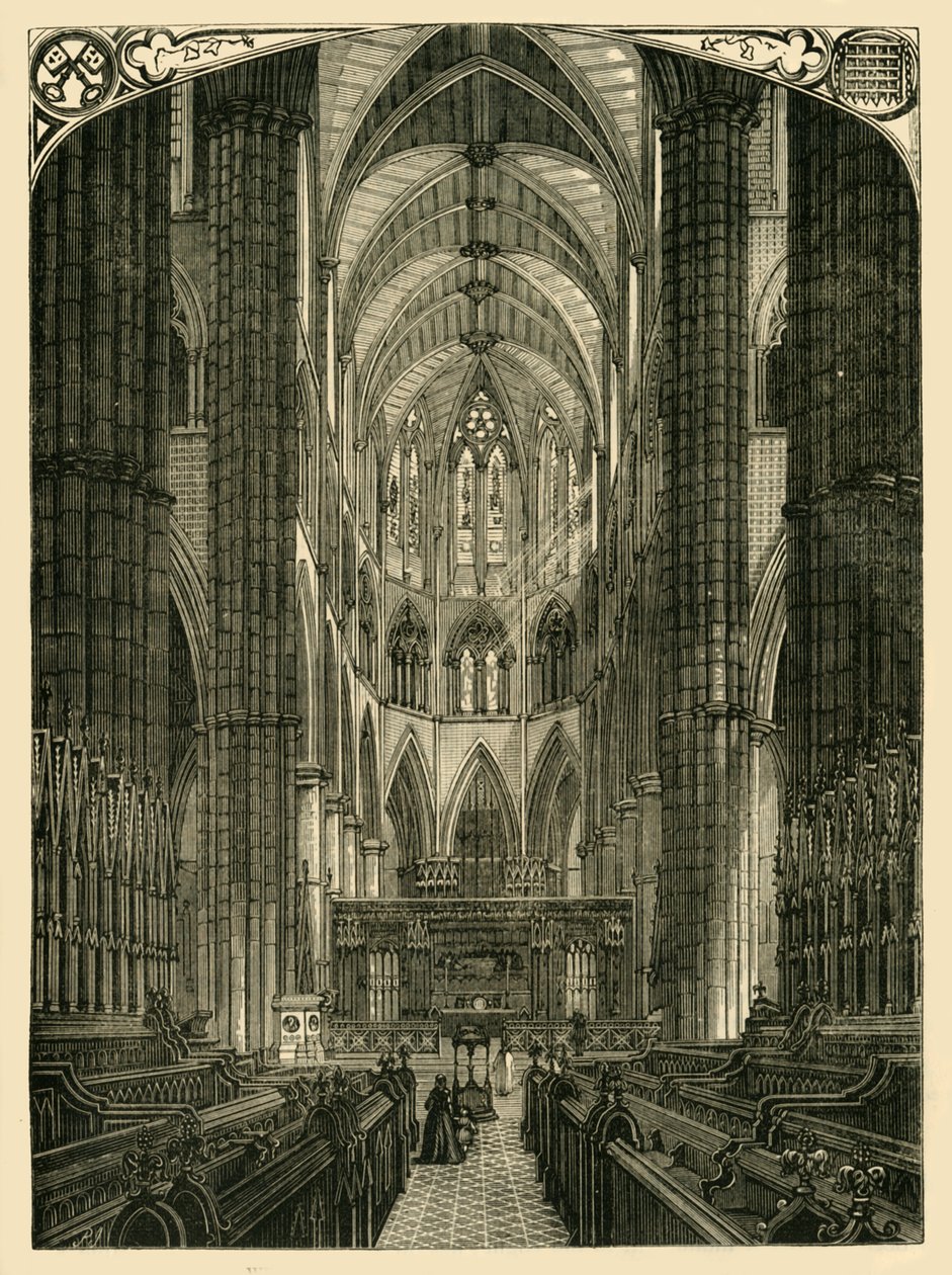 Abbaye de Westminster : Intérieur du chœur, 1881 - Unbekannt