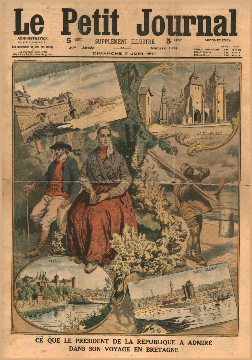 Ce que le président a admiré lors de son voyage en Bretagne, 1914 - Unbekannt