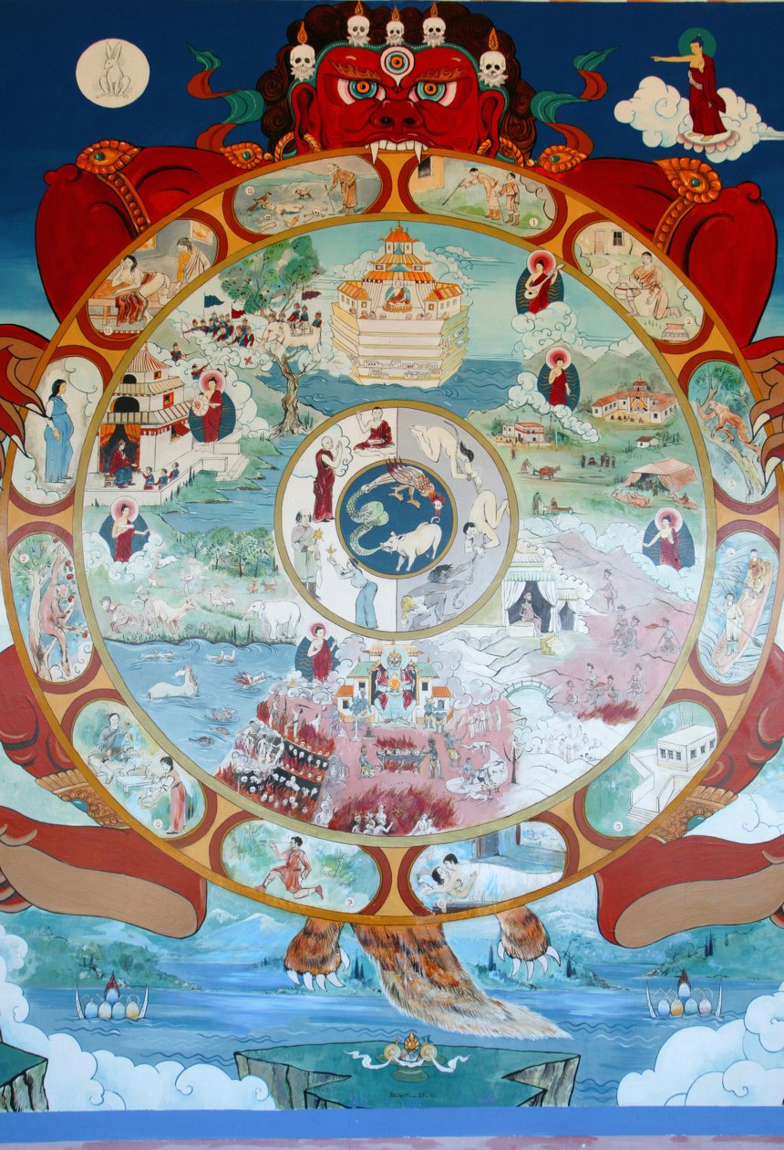Roue du Samsara. Temple des Mille Bouddhas. Toulon sur Arroux France - Unbekannt