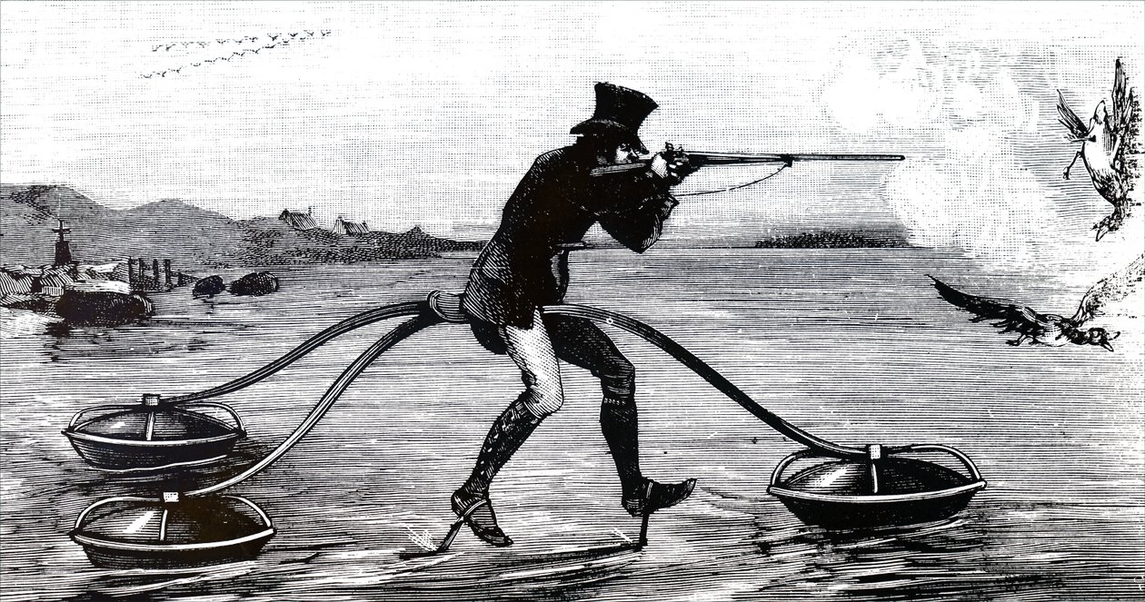 Chasse aux oiseaux sauvages sur un cycle aquatique - Unbekannt