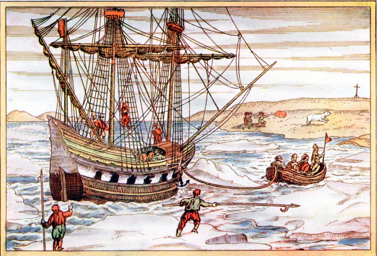 Le navire de Willem Barents parmi les glaces arctiques, 1594-1597 - Unbekannt