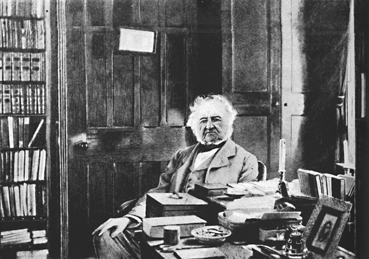 William Gladstone - Le Grand Vieillard assis à sa table d