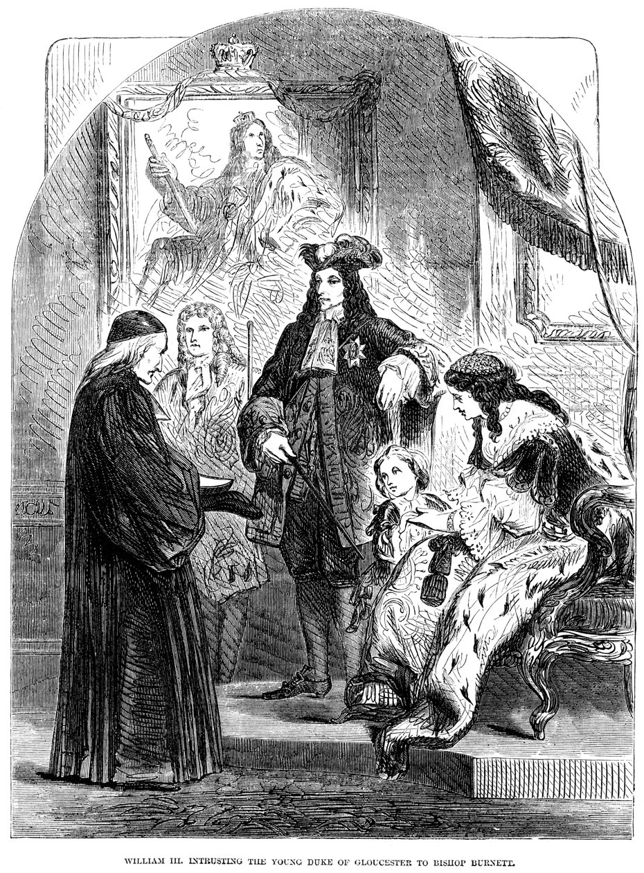 Guillaume III confiant le jeune duc de Gloucester à l