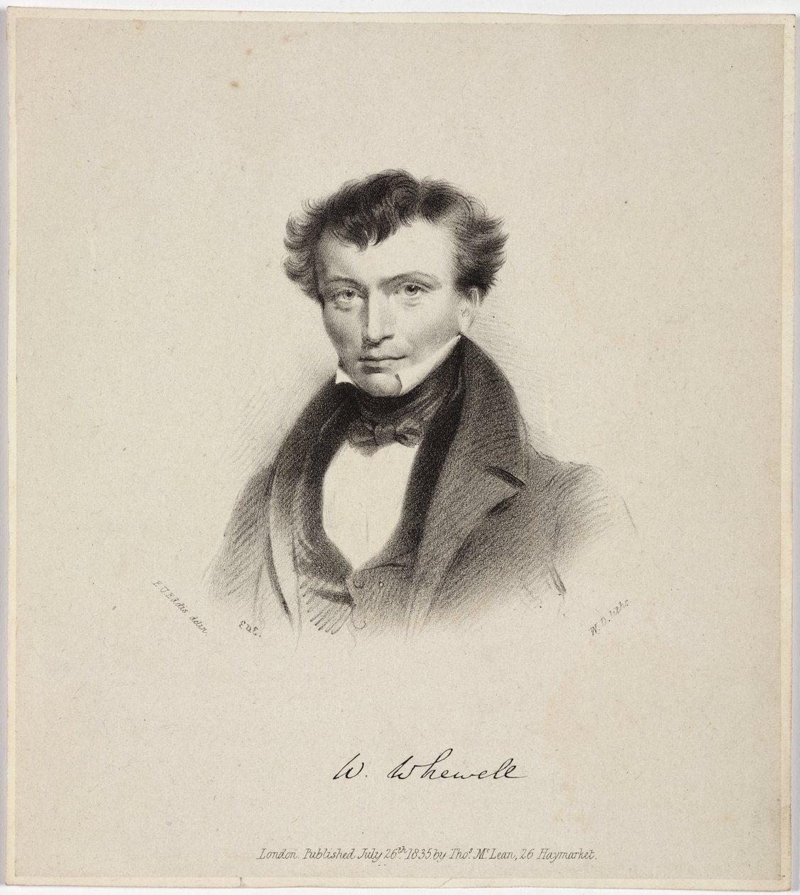 William Whewell, polymathe anglais, vers 1820 - Unbekannt