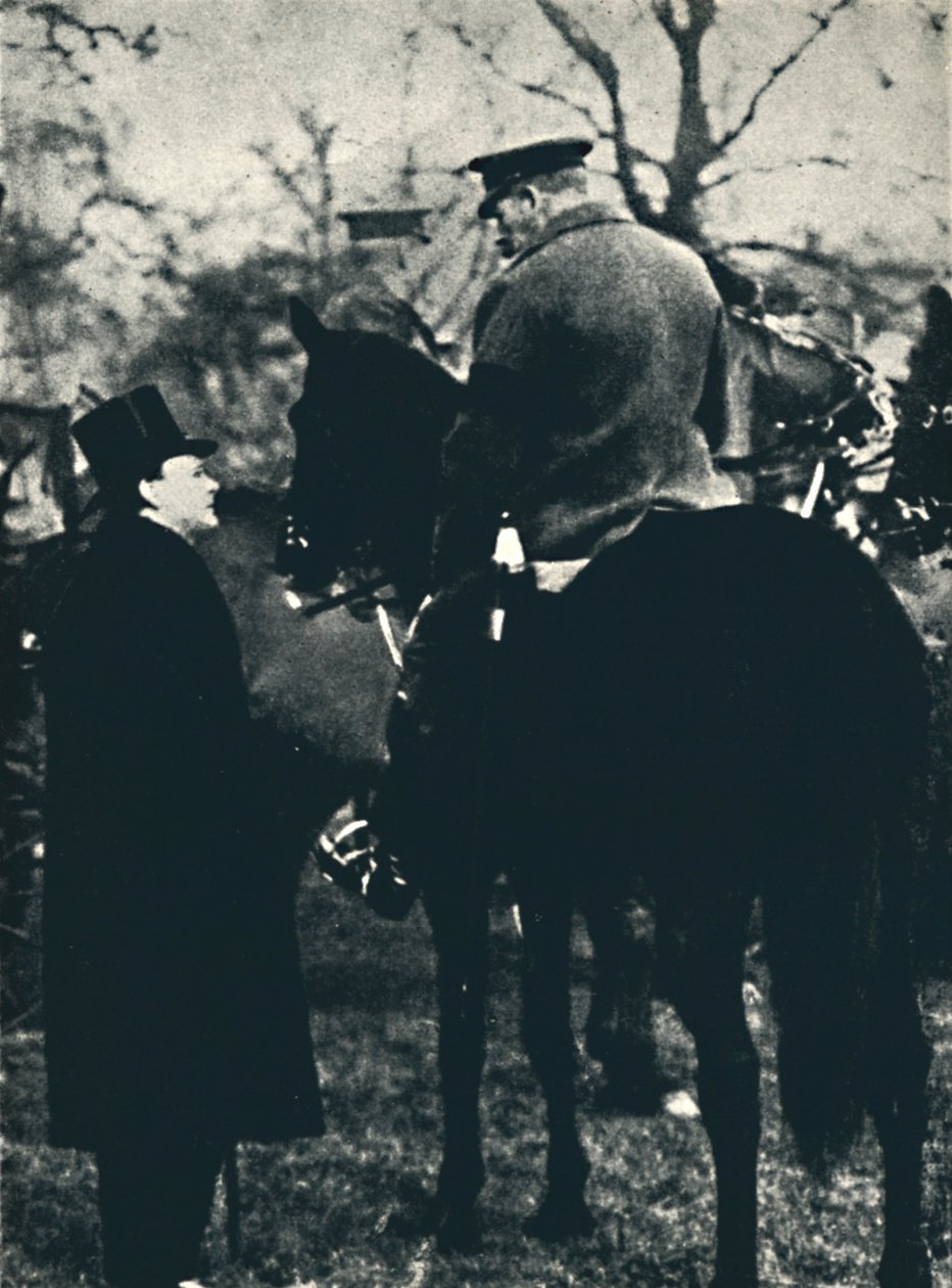 Avec le roi George V aux exercices militaires, 1913, 1945 - Unbekannt