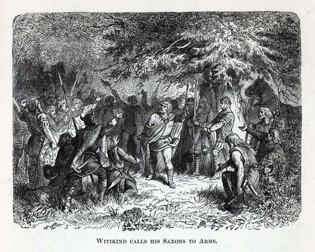 Wittekind appelle ses Saxons aux armes, 1882 - Unbekannt