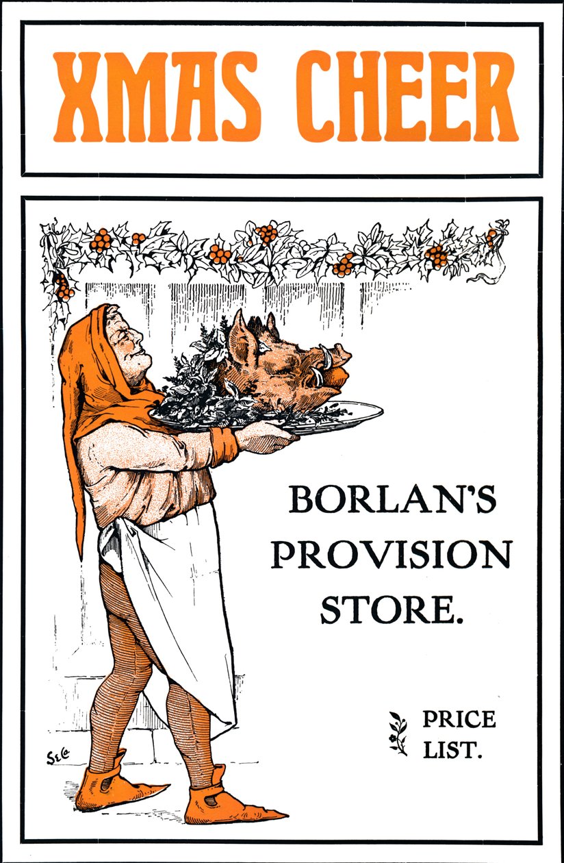 Joyeux Noël - Magasin Borlans, 1909 - Unbekannt