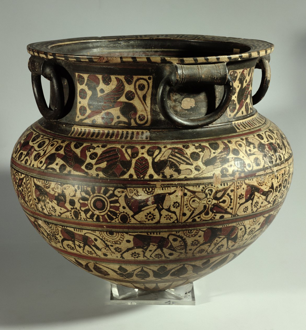 Dinos orientalisant grec oriental, style Middle Wild Goat, de Cerveteri, vers 615 av. J.-C. (poterie) - Unbekannt Unbekannt