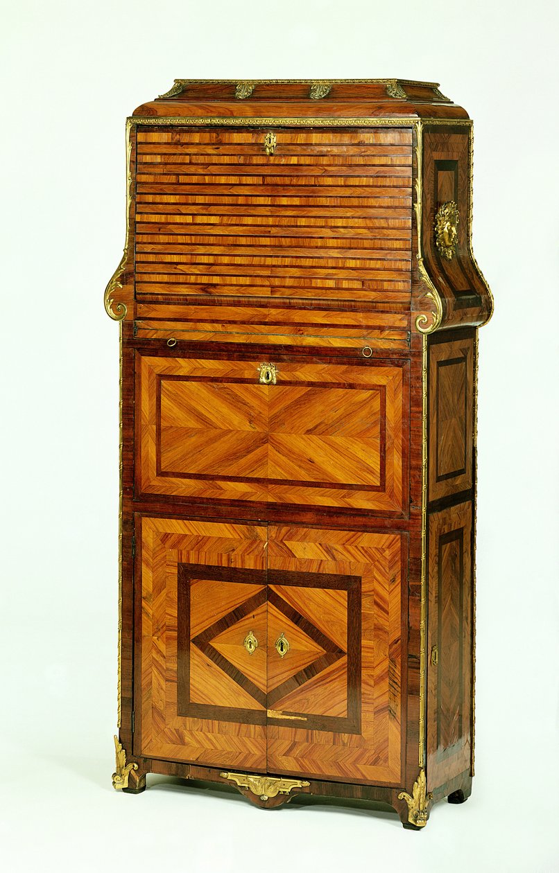 Secrétaire cartonnier Louis XV plaqué, c.1740 - Unbekannt Unbekannt