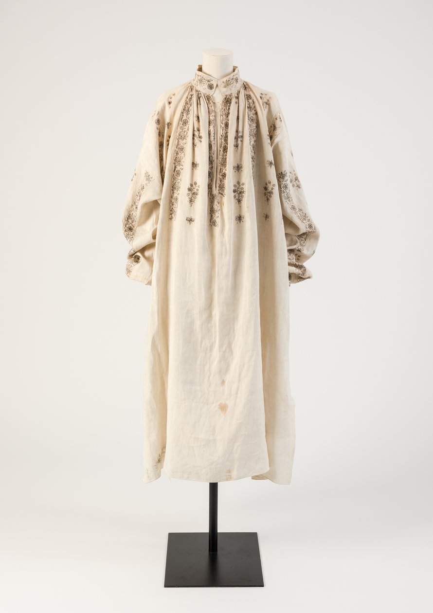 Chemise en lin brodée en blackwork pour homme, 1600s - Unbekannt Unbekannt