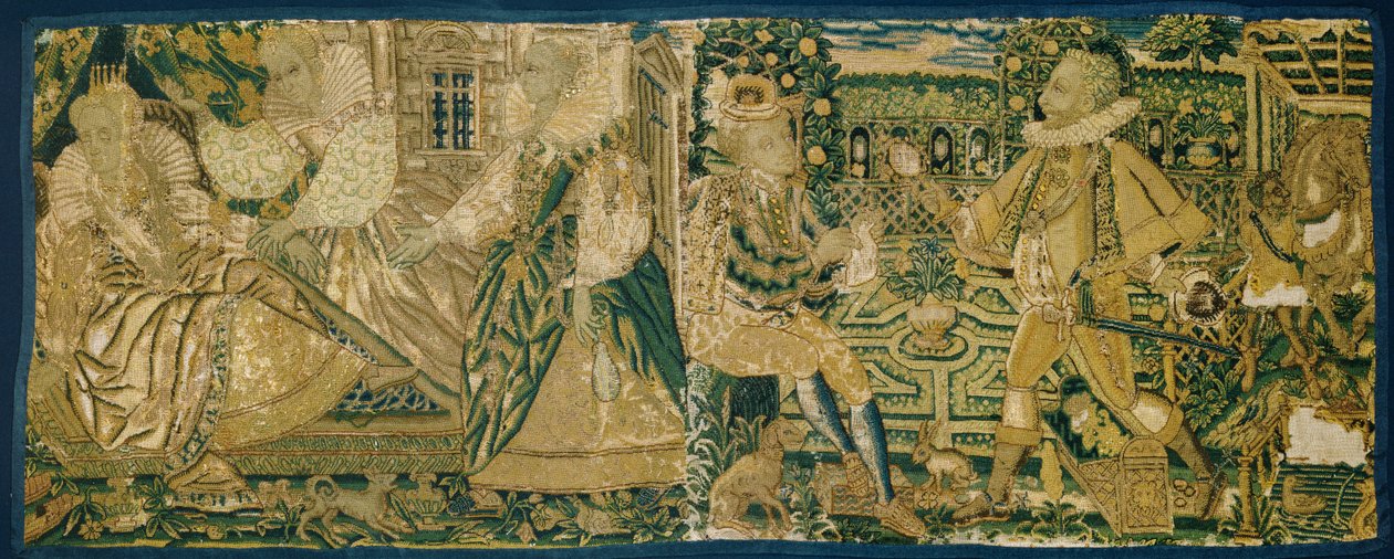 Cantonnière en broderie, fin XVIe siècle - Unbekannt Unbekannt