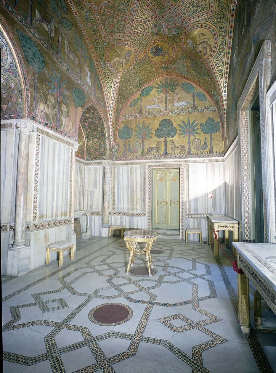 Sala di Ruggero par des artisans arabes et byzantins, Palazzo dei Normanni, Palerme, Italie - Unbekannt Unbekannt