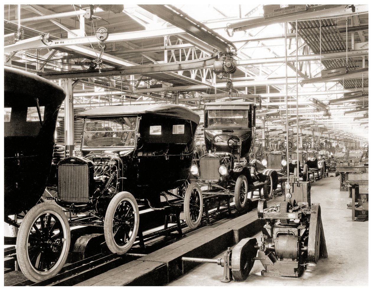 Chaîne de montage Ford, Detroit, 1924 - Unbekannt Unbekannt