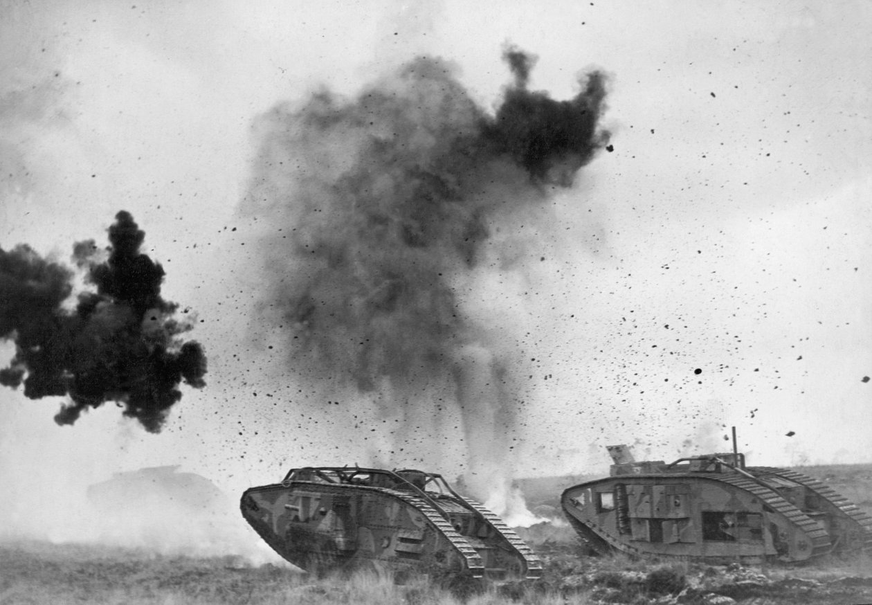 Chars britanniques dans la bataille de la Première Guerre mondiale - Unbekannt Unbekannt