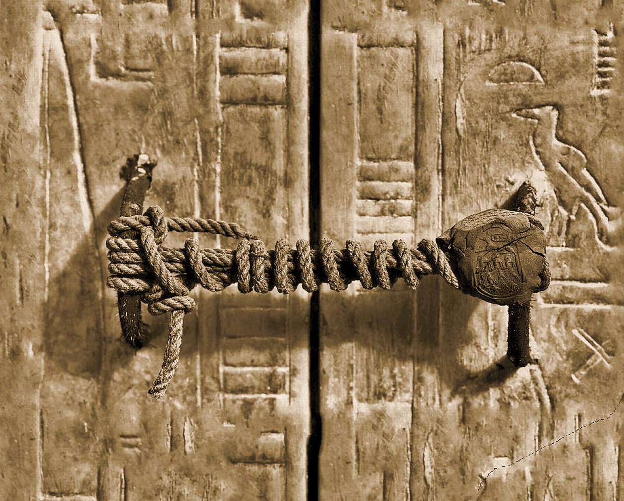Le sceau intact sur la tombe de Toutankhamon, 1922 - Unbekannt Unbekannt