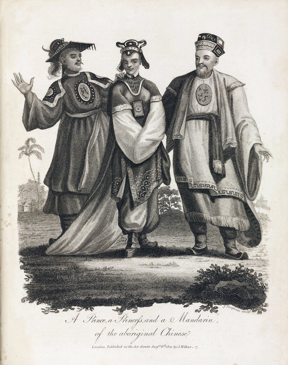 Un prince, une princesse et un mandarin des Chinois aborigènes - Unbekannt