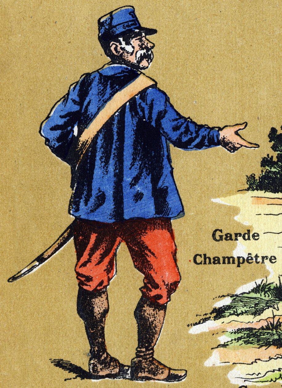 Un garde champêtre. Alphabet illustré. Imageries réunies à Jarville-Nancy, début du 20ème siècle. Dim: 40 x 29 cm - Unbekannt