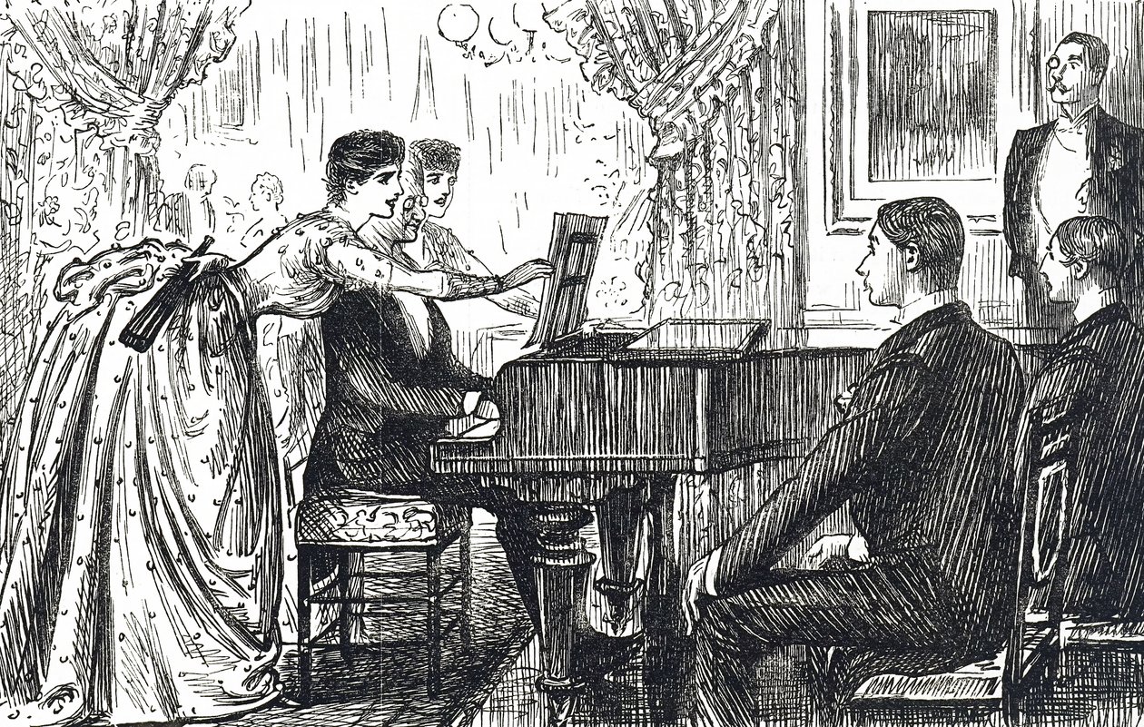 Une soirée musicale à la maison - Unbekannter Künstler