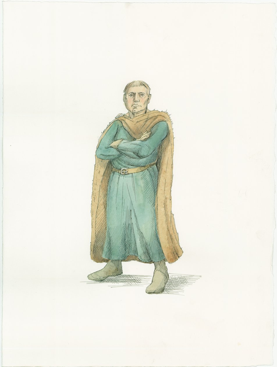 Une illustration de reconstitution montrant le duc Guillaume de Normandie vers 1066 - Unbekannter Künstler