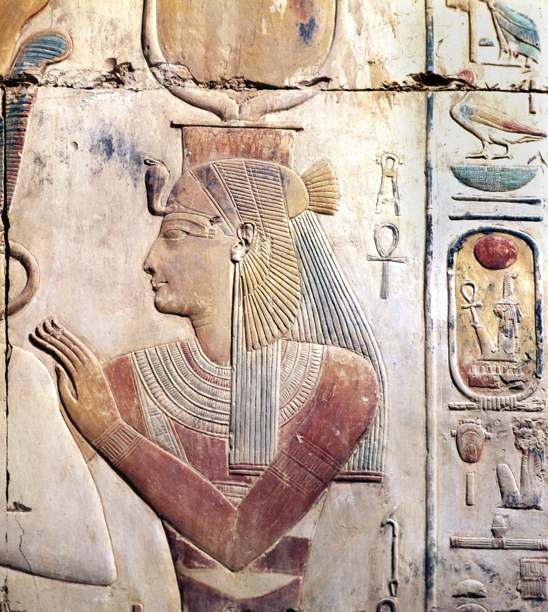 Abydos en Égypte : Temple osiriaque de Sethi (Seti) I, La Déesse ISIS - Leopold Blonder