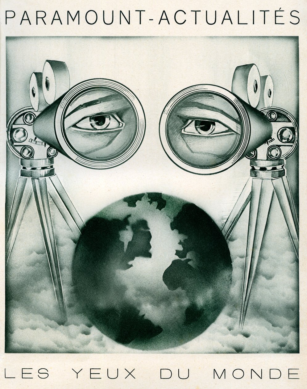 Publicité pour Paramount-news : les caméras sont « les yeux du monde » - Unbekannter Künstler
