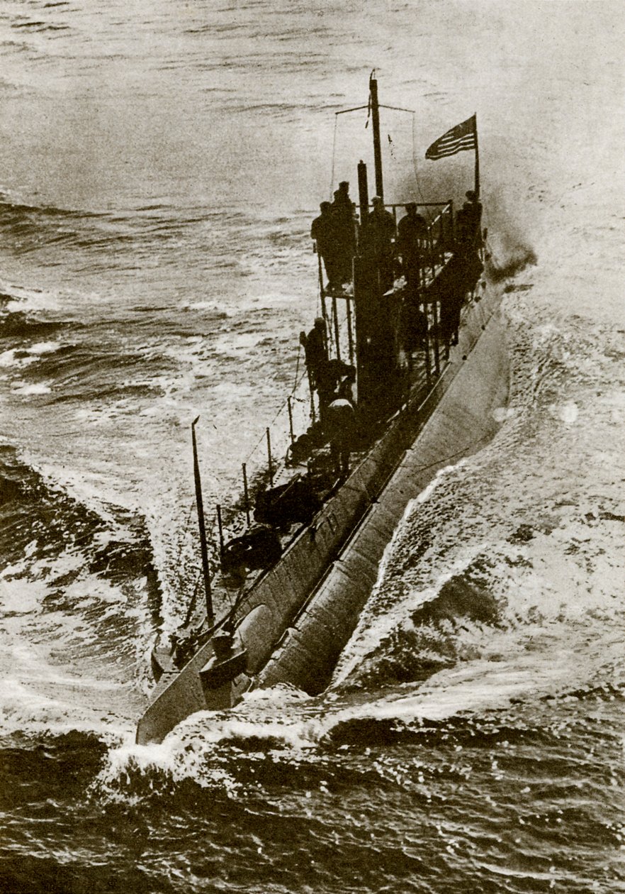 Sous-marin américain pendant la Première Guerre mondiale - Unbekannter Künstler