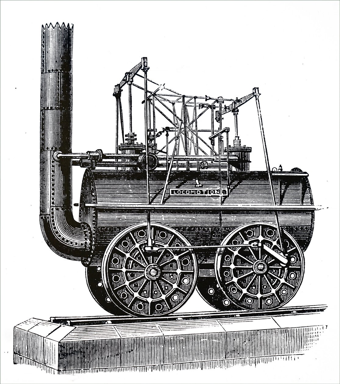 Une locomotive construite par George Stephenson - Unbekannt