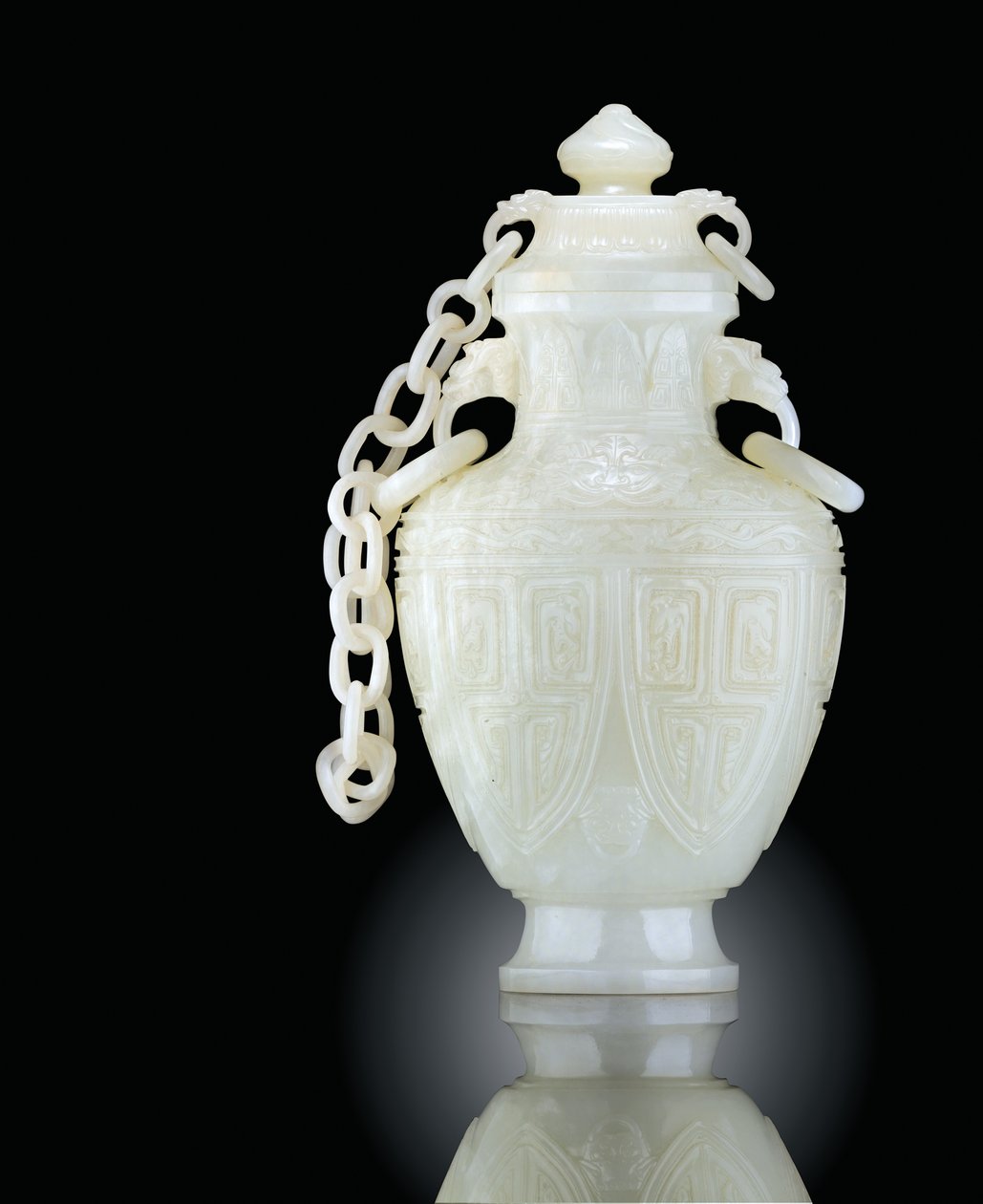Vase archaïque et couvercle, 18e - 19e siècle - Unbekannt