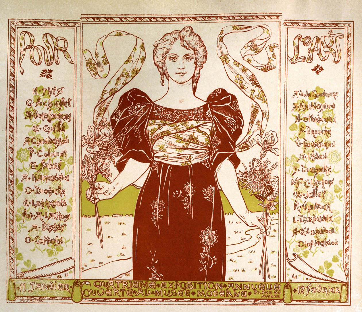 Art Nouveau exposition au Musée Moderne, Bruxelles - Unbekannter Künstler