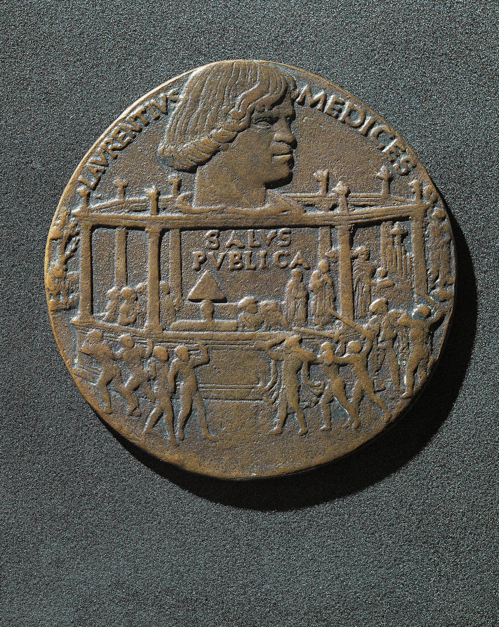 Médaille de bronze frappée en mémoire de Julien de Médicis - Benjamin Baud