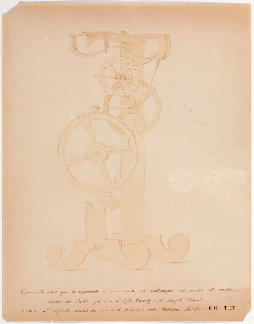 Dessin général des horloges de l