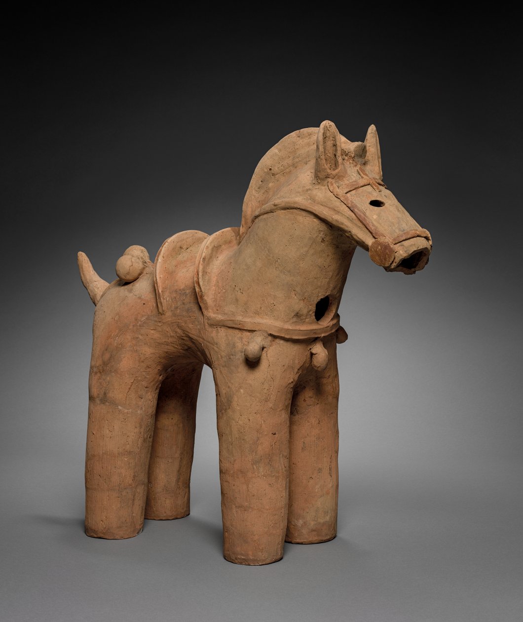 Cheval Haniwa caparaçonné, 400s-500s - Unbekannt