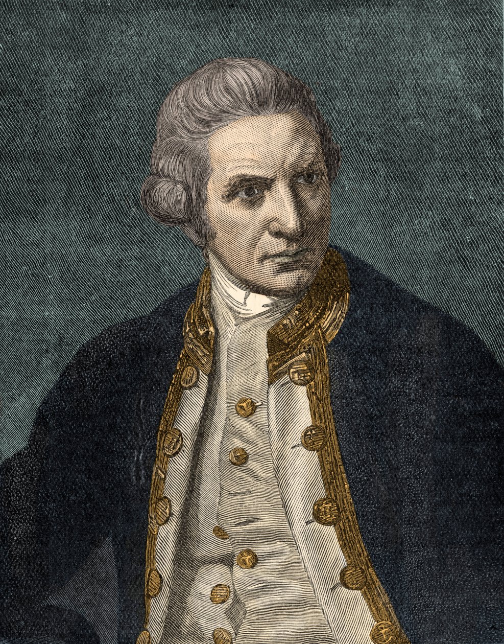 Capitaine James Cook - portrait - Unbekannter Künstler