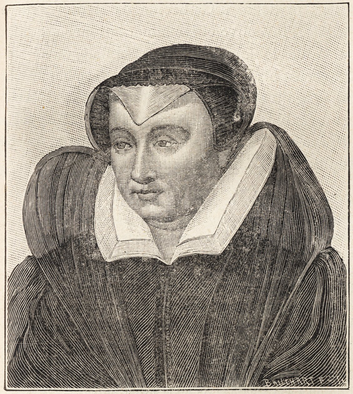Catherine de Médicis (gravure) - Unbekannter Künstler
