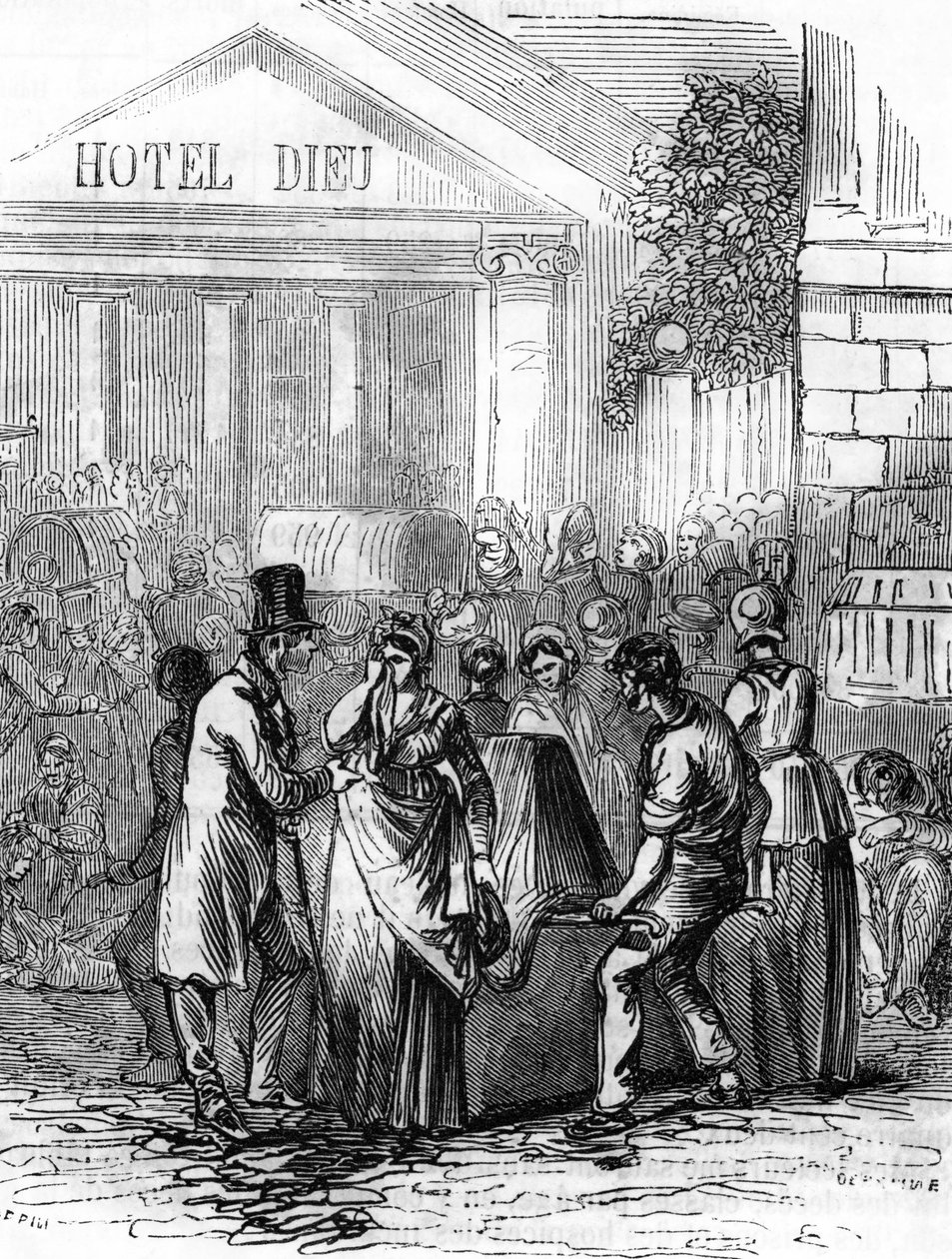 Épidémie de choléra de 1832 en France - Unbekannter Künstler