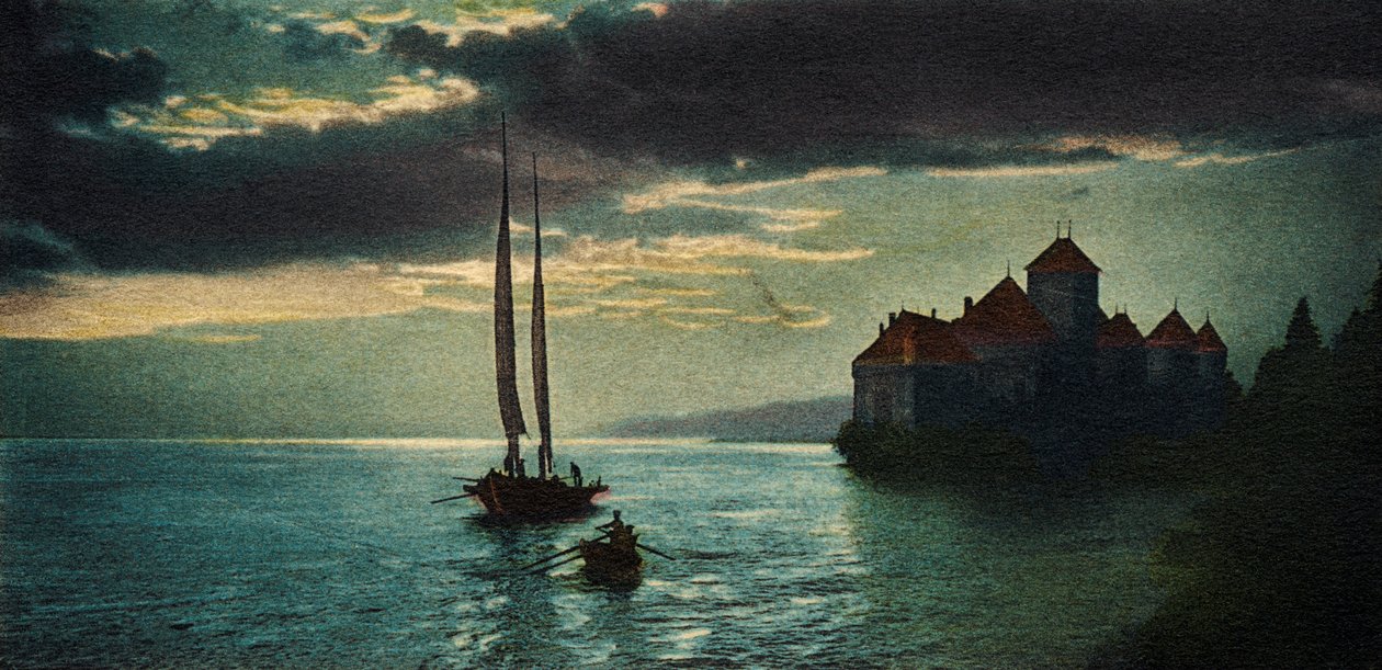 Château de Chillon - le château sur le lac Léman (près de Montreux) - Unbekannter Künstler