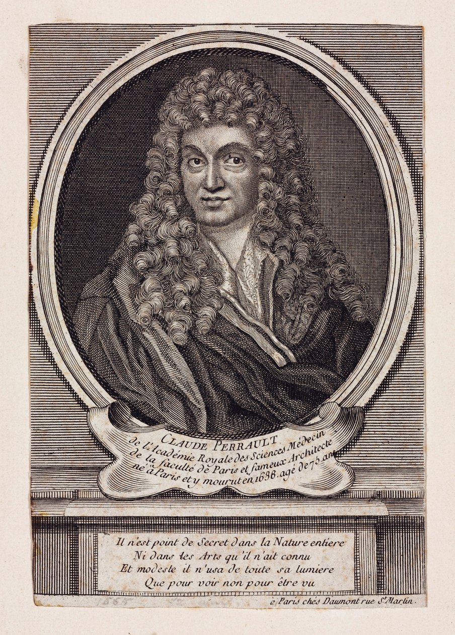 Claude Perrault, architecte, scientifique et médecin français, vers 1660 - Unbekannt