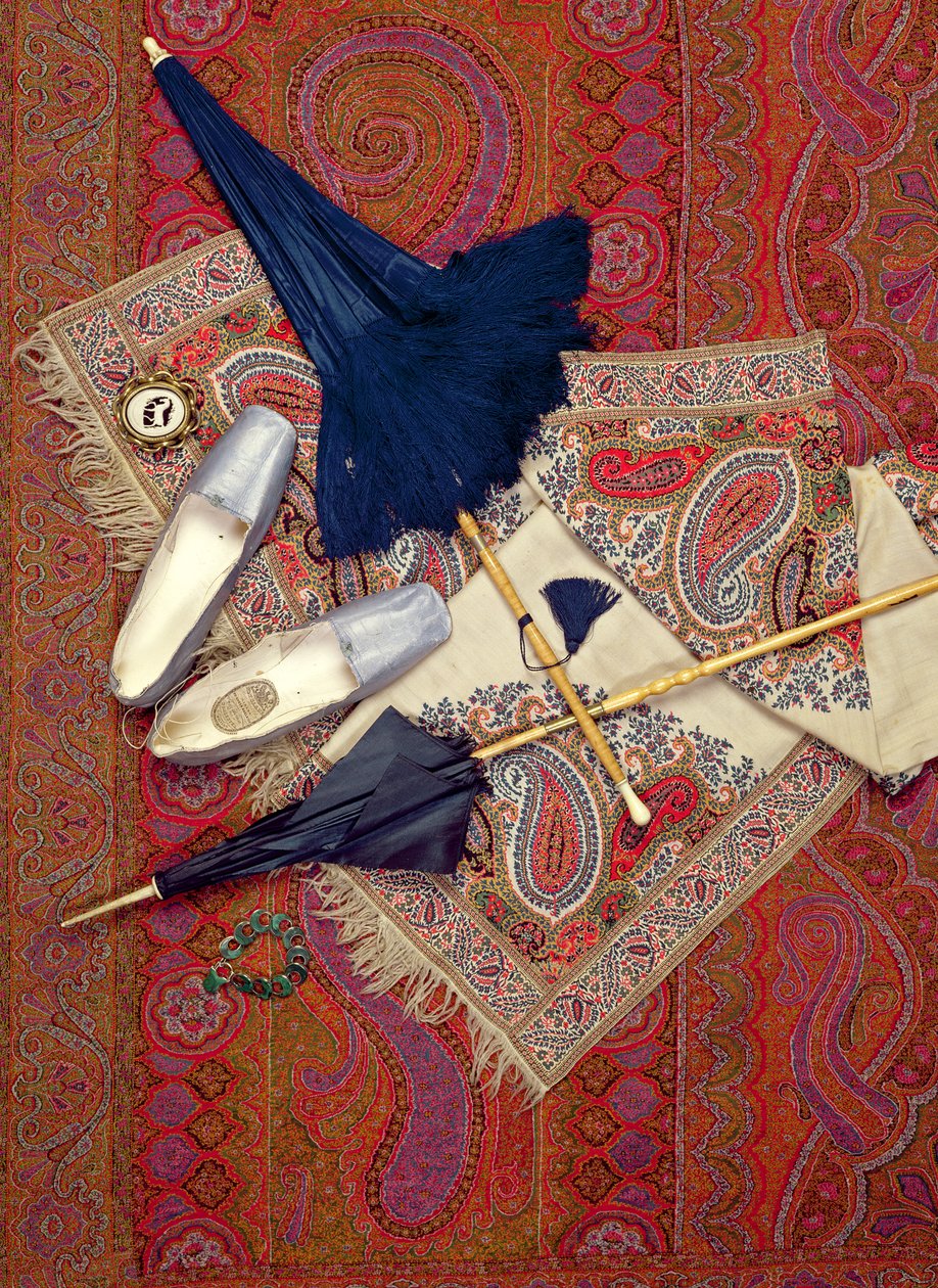 Accessoires de costume 1845-70, y compris des chaussures de Slade de Cheltenham et des bijoux - Unbekannt