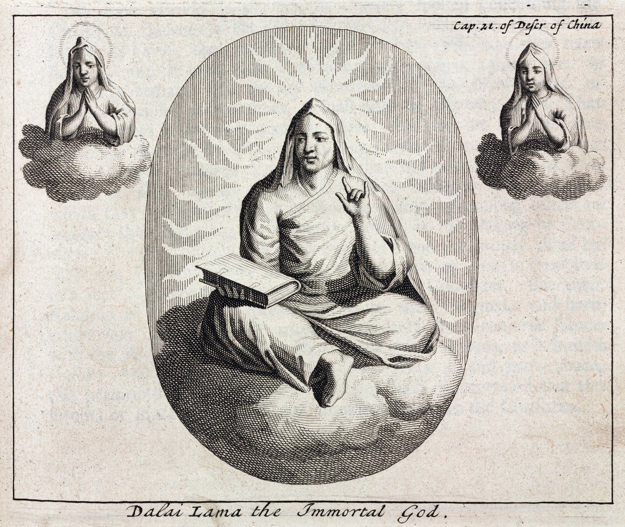 Dalaï Lama le Dieu Immortel, vers 1700 - Unbekannt