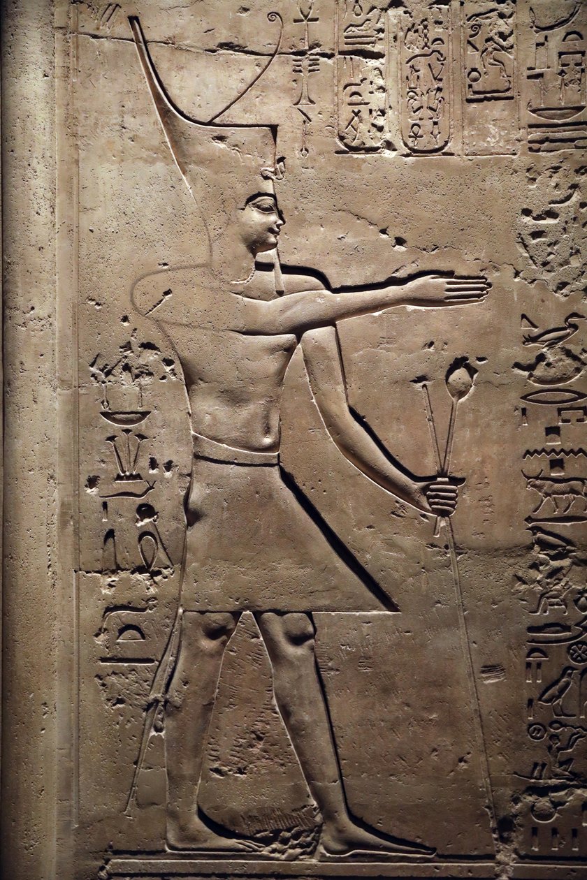 Égypte, Medamud, porte du temple de Montou (détail) 221-205 av. J.-C. - Unbekannter Künstler