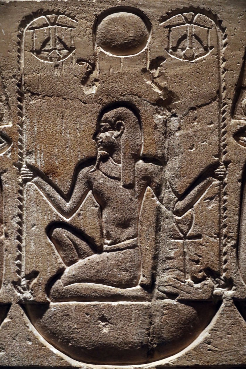 Égypte, Medamud, porte du temple de Montou (détail) 221-205 av. J.-C. - Unbekannter Künstler