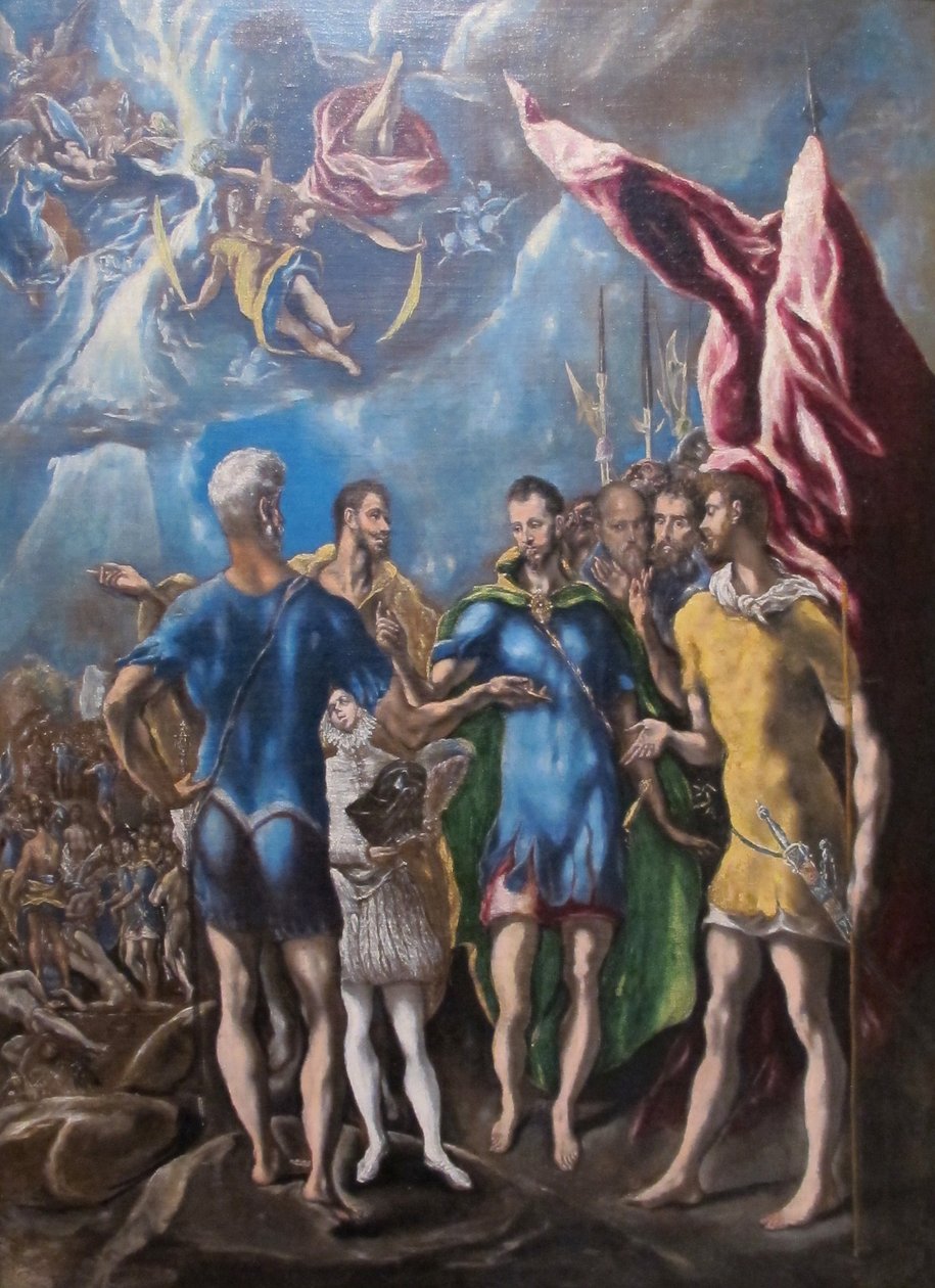 El Greco, Martyre de saint Amurizio et de la légion thébaine, 01 (recadré) - Unbekannter Künstler