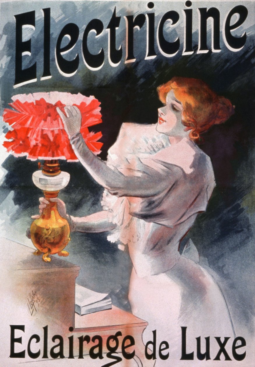 Electricine, publicité pour des lampes électriques - Unbekannter Künstler