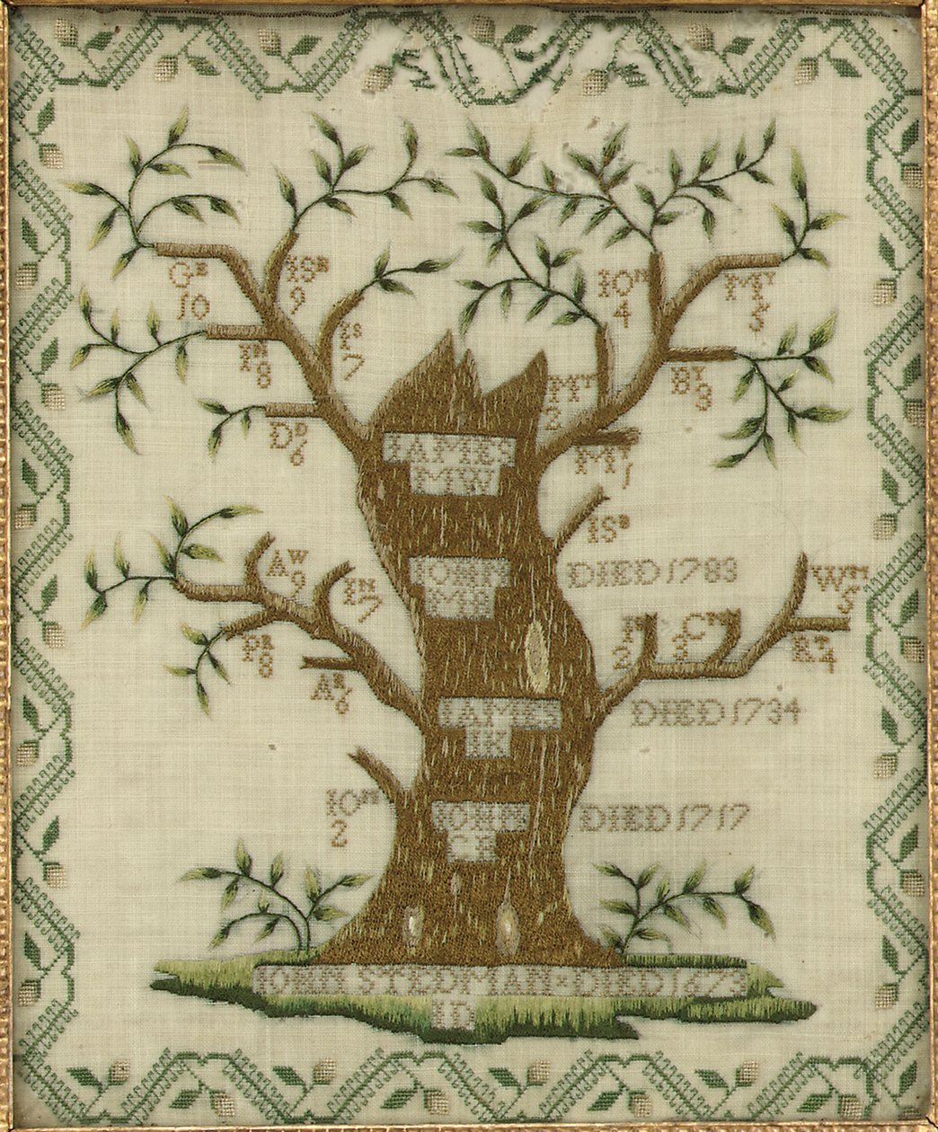 Arbre généalogique brodé - Unbekannt